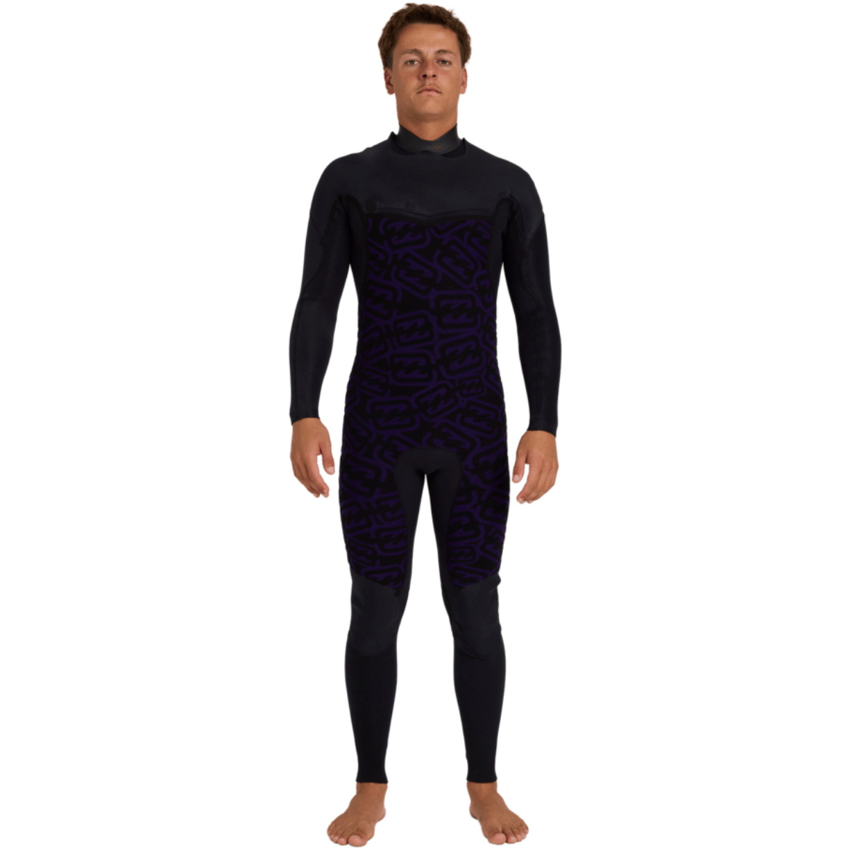 2026 Billabong Mens Absolute Ultra 4/3mm Chest Zip Wetsuit ABYW100283 - Storm Black
